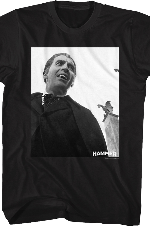 Black And White Dracula Photo Hammer Films T-Shirt - main product image