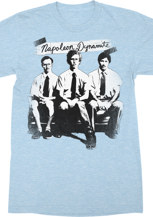 Black and White Family Portrait Napoleon Dynamite T-Shirt - main product image