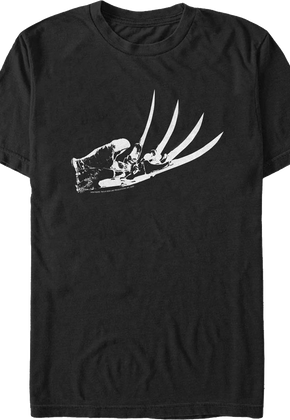 Black And White Glove Nightmare On Elm Street T-Shirt