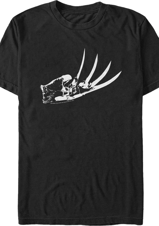 Black And White Glove Nightmare On Elm Street T-Shirt - main product image