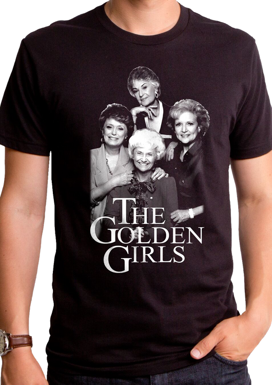 Black and White Golden Girls T-Shirt - main product image