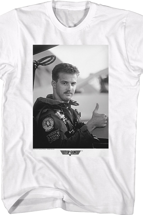 Black and White Goose Top Gun T-Shirtmain product image