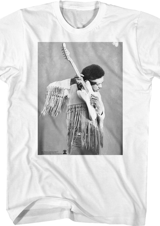 Black And White Guitar Photo Jimi Hendrix T-Shirt - main product image