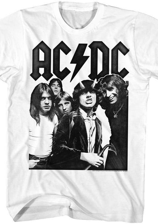 Black and White Highway To Hell ACDC T-Shirt - main product image