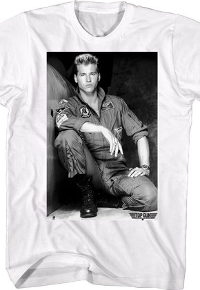 Black and White Iceman Top Gun T-Shirt