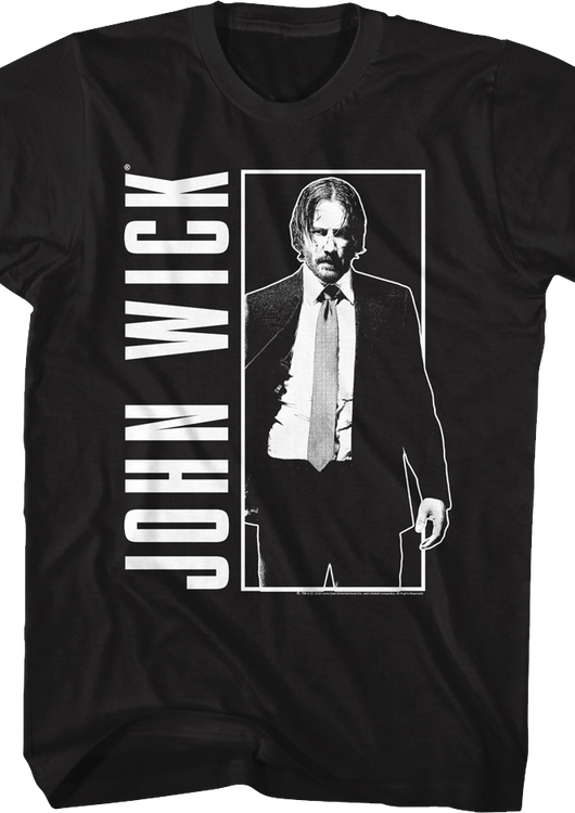 Black And White John Wick T-Shirt - main product image