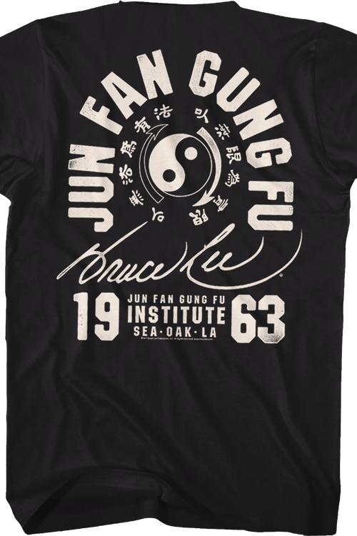 Black And White Jun Fan Gung Fu Bruce Lee T-Shirt