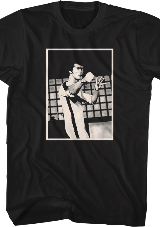 Black And White Jun Fan Gung Fu Bruce Lee T-Shirt - main product image