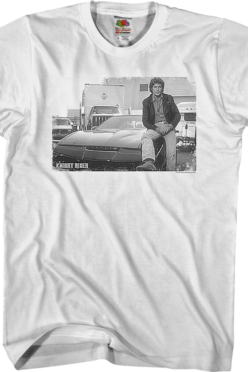 Black and White Knight Rider T-Shirtmain product image