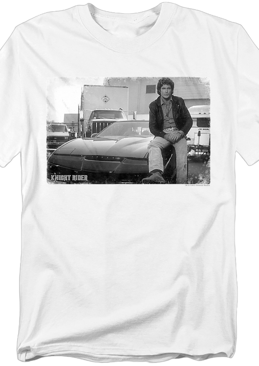 Black and White Knight Rider T-Shirt - main product image