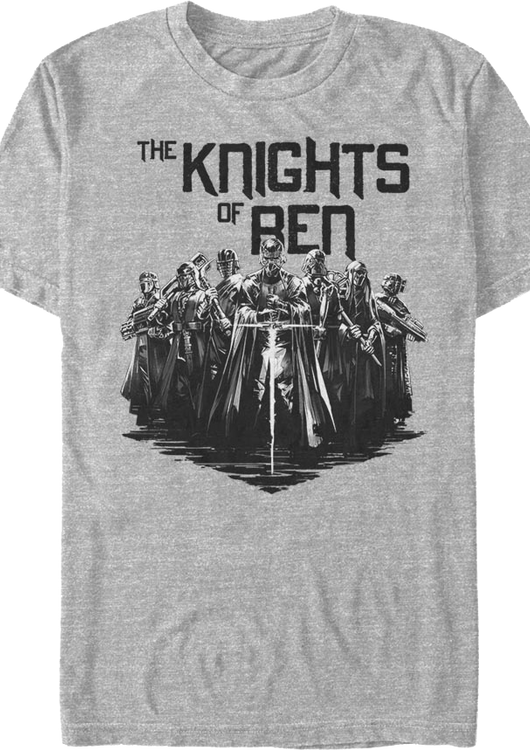 Black And White Knights Of Ren Star Wars T-Shirt - main product image
