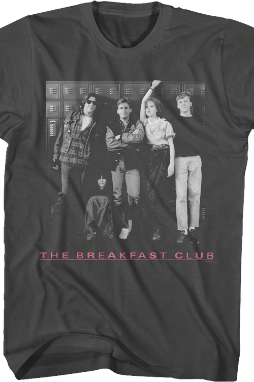 Black And White Locker Photo Breakfast Club T-Shirt - main product image