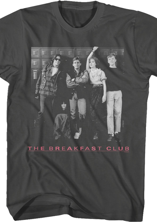 Black And White Locker Photo Breakfast Club T-Shirt - main product image