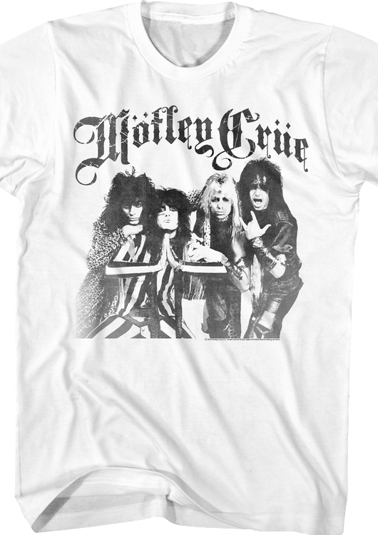 Black and White Motley Crue T-Shirt - main product image