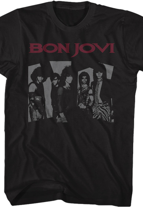 Black and White Photo Bon Jovi T-Shirt
