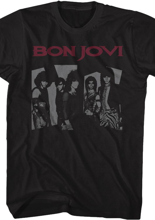 Black and White Photo Bon Jovi T-Shirt - main product image