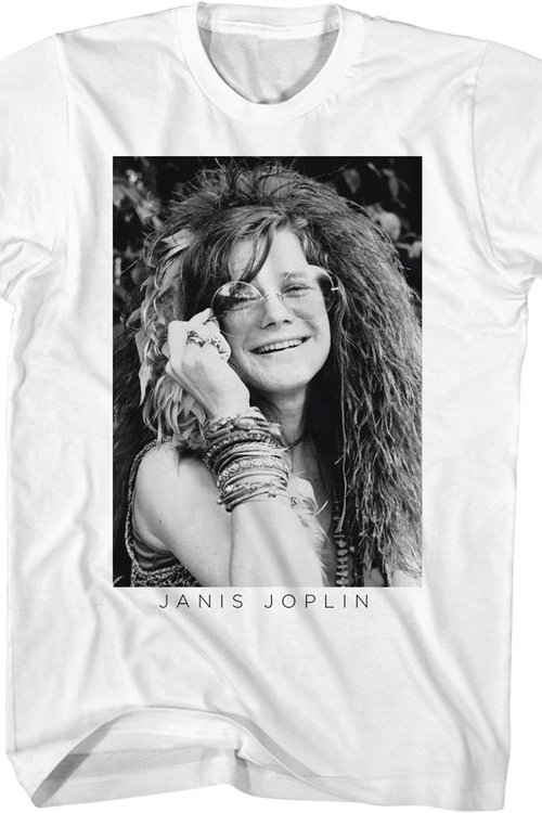 Black And White Photo Janis Joplin T-Shirt - main product image