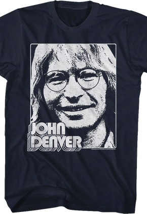 Black And White Photo John Denver T-Shirt