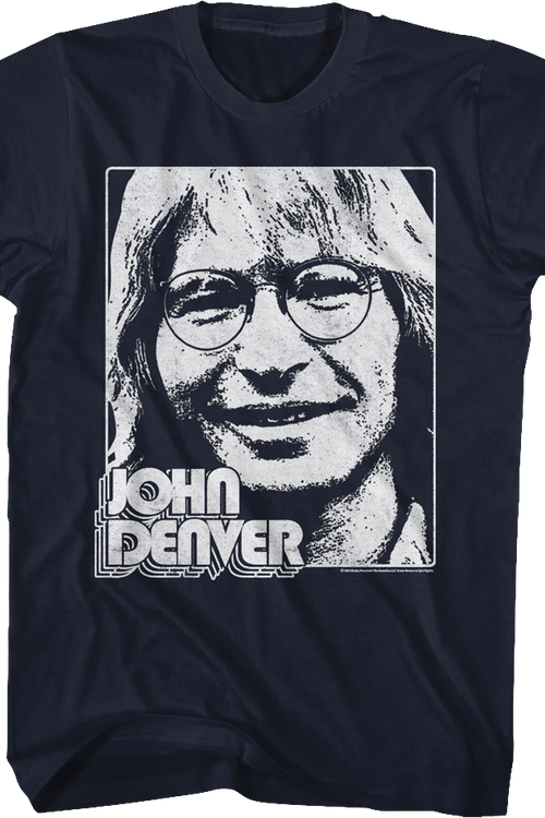 Black And White Photo John Denver T-Shirtmain product image