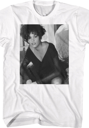 Black And White Photo Whitney Houston T-Shirt