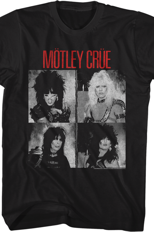 Black And White Photos Motley Crue T-Shirt - main product image