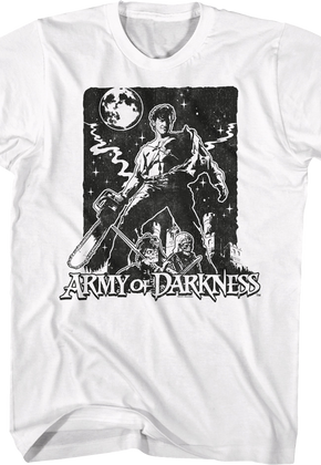 Black And White Poster Army of Darkness T-Shirt