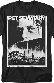 Black and White Poster Pet Sematary T-Shirt