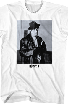 Black And White Rocky Balboa Photo Rocky V T-Shirt