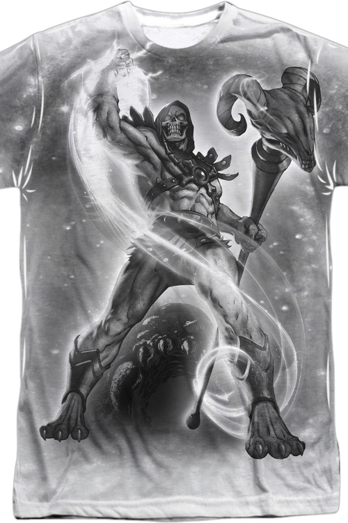 Black and White Skeletor Masters of the Universe T-Shirtmain product image