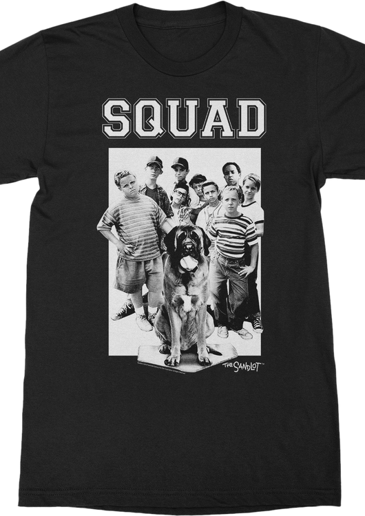 Black and White Squad Sandlot T-Shirt - main product image