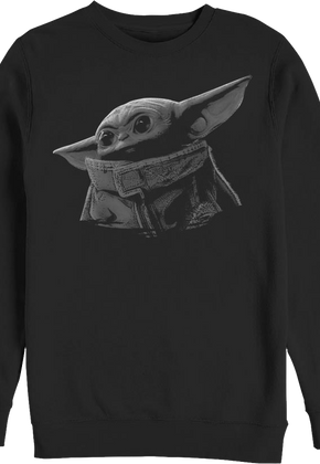 Black And White The Child Star Wars The Mandalorian Sweatshirt