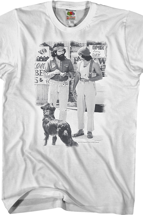 Black And White Up In Smoke Cheech And Chong T-Shirt - main product image