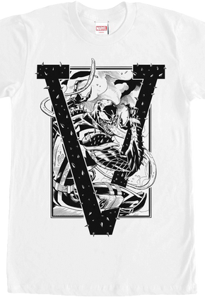 Black and White Venom T-Shirt