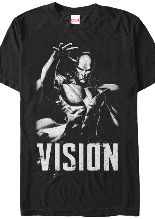 Black and White Vision Marvel Comics T-Shirt - main product image