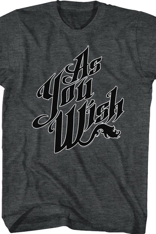 Black As You Wish Princess Bride T-Shirtmain product image