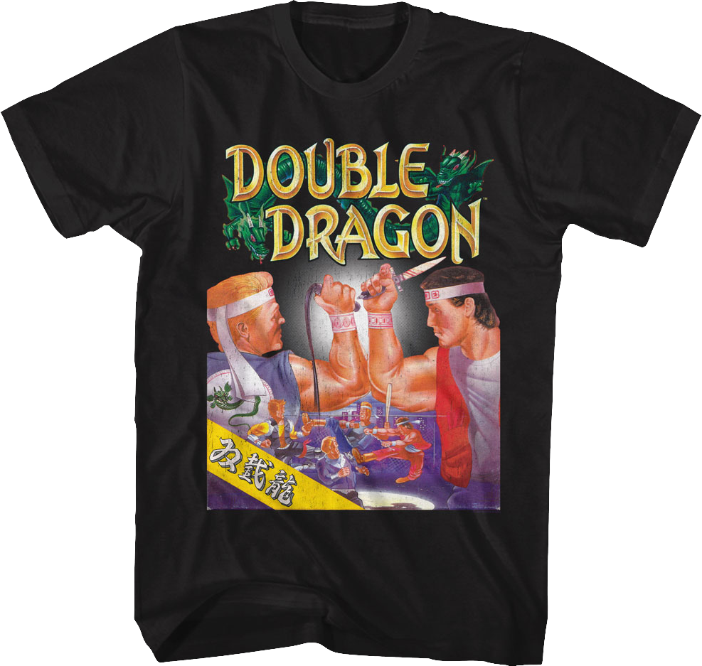T-shirt Double Dragon - Tee-shirt Beat Them All Nintendo | Grafitee