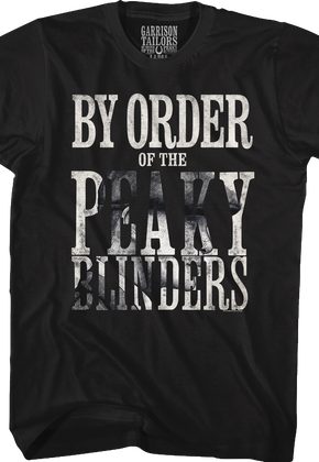 Black By Order Of The Peaky Blinders T-Shirt