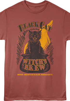 Black Cat Witch's Brew Salem Massachusetts T-Shirt