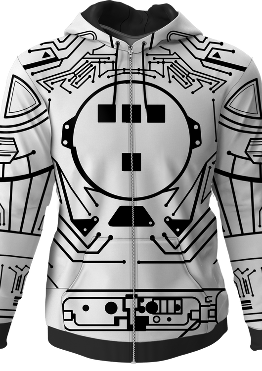 Black Circuit Tron Costume Hoodie - main product image