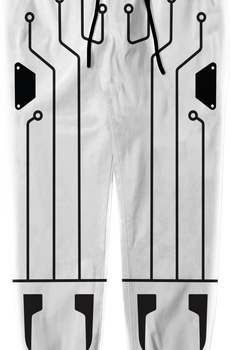 Black Circuit Tron Costume Pants