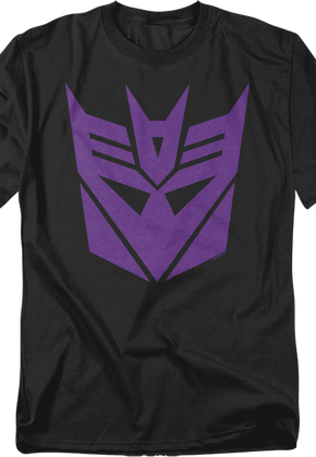 Black Decepticon Logo Transformers T-Shirt
