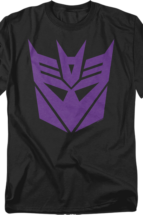 Black Decepticon Logo Transformers T-Shirt - main product image