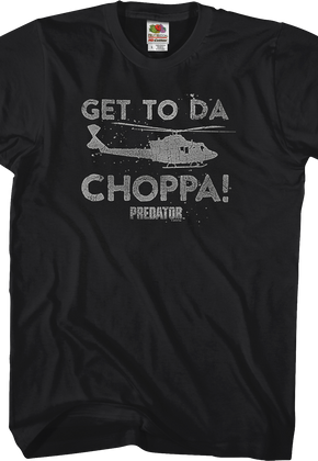 Black Get To Da Choppa Predator T-Shirt
