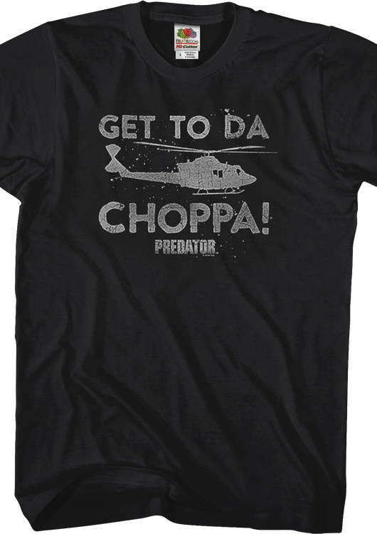 Black Get To Da Choppa Predator T-Shirt - main product image