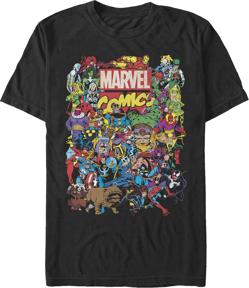 Marvel Black T-Shirt main image 1