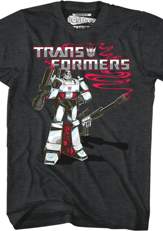 Black Heather Megatron Transformers T-Shirt - main product image