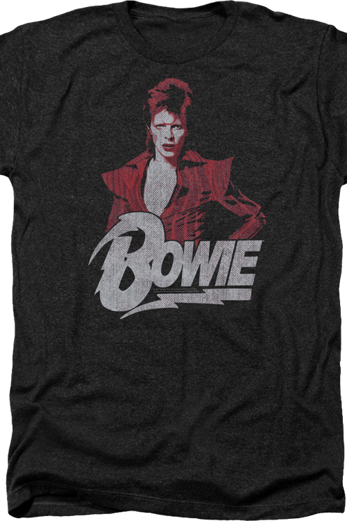 Black Heather Ziggy Stardust David Bowie T-Shirtmain product image