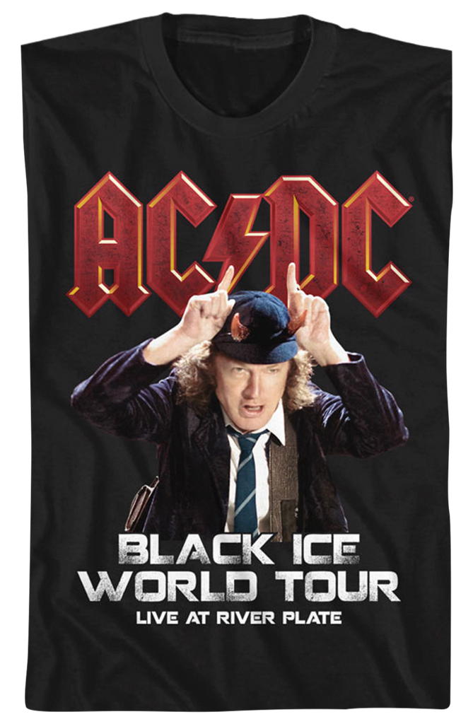 Black Ice World Tour ACDC T-Shirt: AC/DC Mens T-Shirt
