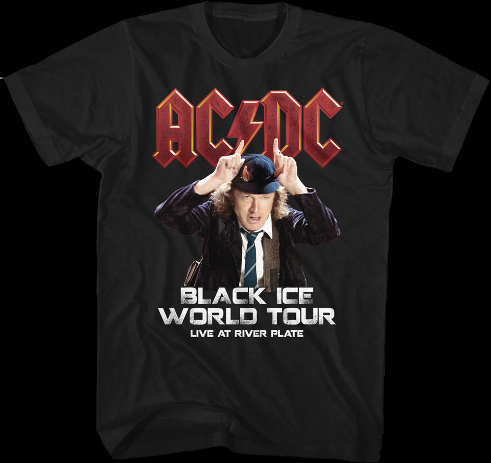 Black Ice World Tour ACDC T-Shirt: AC/DC Mens T-Shirt