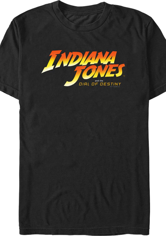 Black Indiana Jones and the Dial of Destiny T-Shirt - main product image